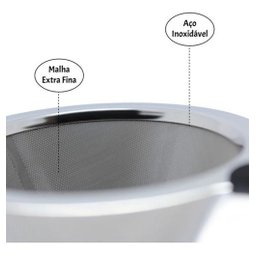 Coador de Café Inox Filtro de Café Inox Reutilizável Tam 102 - 4