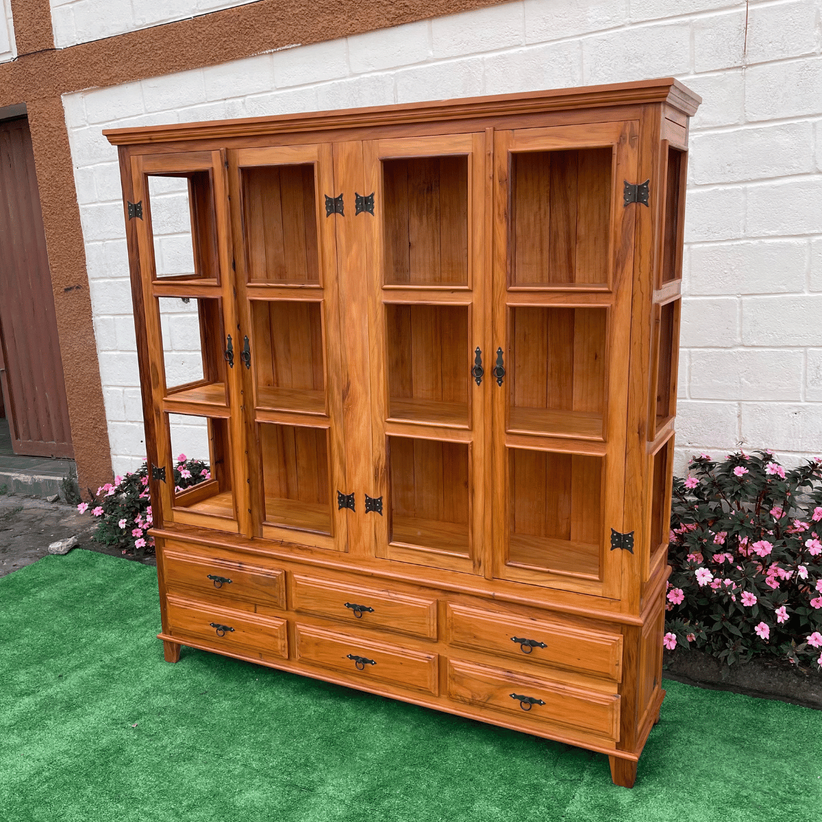 Ver imagem 4 de Cristaleira 190 X 180 Madeira de Demolição Peroba Rosa Sudeste Rústico