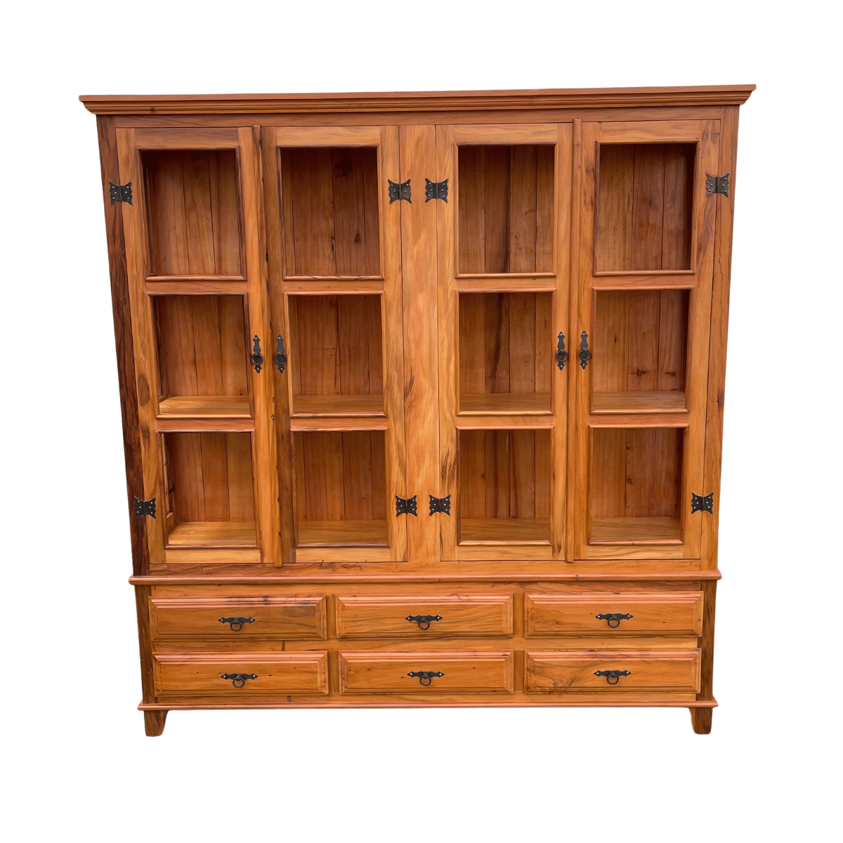 Ver imagem 1 de Cristaleira 190 X 180 Madeira de Demolição Peroba Rosa Sudeste Rústico