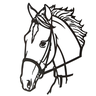 Cara de Cavalo em Chapa de Ferro - 3