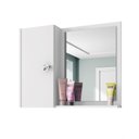 Ver imagem 3 de Armário Espelheira para Pia Banheiro 1 Uma Porta Lux Branco