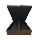 Ver imagem 1 de Cama Queen Box Baú Bi-partida 79 Blindada - Linhão - Turim Marrom
