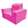 Mini Poltrona Sofá Infantil Sofazinho Decorativa Courino Orthovida - Rosa - 1