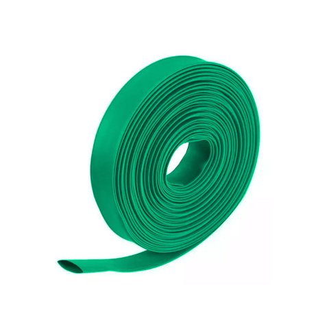 Kit 20 Metros Tubo Termo Retratil 20mm Cor Verde Lukma Isolacao e Protecao de Cabos e Emendas