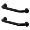 Barra de Apoio 40cm Preto Inox Alça Kit 2 Unidades Idoso Deficiente Cadeirante Box Banheiro - 1