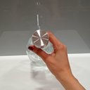 Ver imagem 2 de Garrafa de Vidro 1L Transparente 25x9x9cm Água Suco Geladeira Bebidas Tampa Mesa