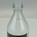 Ver imagem 5 de Garrafa de Vidro 1L Transparente 25x9x9cm Água Suco Geladeira Bebidas Tampa Mesa
