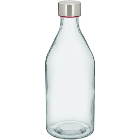 Garrafa Home&co Vidro 1l 25x9x9cm Transparente