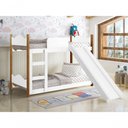 Ver imagem 2 de Beliche Infantil Encanto Branco Grenat com Escorregador- Gabrielli Móveis