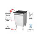 Ver imagem 2 de Gabinete 100% MDF com Tanque PVC 34 Litros Entregue Montado