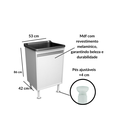 Ver imagem 4 de Gabinete 100% MDF com Tanque PVC 34 Litros Entregue Montado