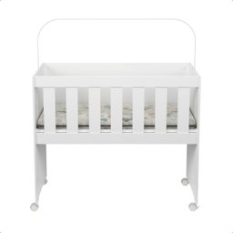 Mini Berço Chiqueirinho Trocador com Colchão Multifuncional 5 em 1:moisés Branco - 4