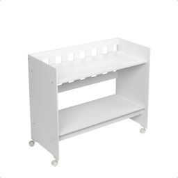 Mini Berço Chiqueirinho Trocador com Colchão Multifuncional 5 em 1:moisés Branco - 10