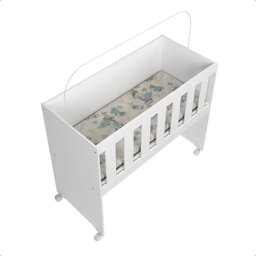 Mini Berço Chiqueirinho Trocador com Colchão Multifuncional 5 em 1:moisés Branco - 5