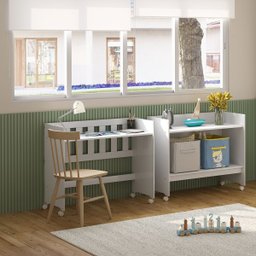 Mini Berço Chiqueirinho Trocador com Colchão Multifuncional 5 em 1:moisés Branco - 6
