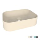 Ver imagem 2 de Cuba de Apoio para Banheiro em Mármore Sintético Luna Areia - Cozimax