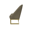 Ver imagem 3 de Kit 08 Cadeiras para Sala de Jantar Ana Base de Ferro Suede Marrom Rato - D'classe Decor