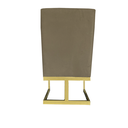 Ver imagem 5 de Kit 08 Cadeiras para Sala de Jantar Ana Base de Ferro Suede Marrom Rato - D'classe Decor