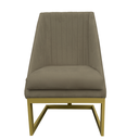 Ver imagem 2 de Kit 08 Cadeiras para Sala de Jantar Ana Base de Ferro Suede Marrom Rato - D'classe Decor