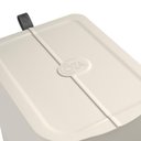 Ver imagem 7 de Lixeira com Pedal Borboleta 20l Bege com Alça Cinza Coza