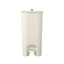 Ver imagem 2 de Lixeira com Pedal Borboleta 20l Bege com Alça Cinza Coza