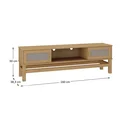 Ver imagem 5 de Rack para Tv em Madeira e Rattan Natural