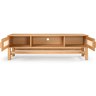 Rack para Tv em Madeira e Rattan Natural - 3