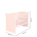Ver imagem 3 de Quarto de Bebe Infantil Doce Sonho Berço e Guarda Roupas 2 Portas 3 Gavetas Qmovi