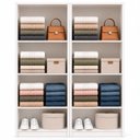 Ver imagem 2 de Armário Closet Modulado Prateleiras Luna Branco - 2 Peças
