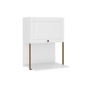Ver imagem 1 de Armário Aéreo P/ Cozinha Bella 2605 C/ 1 Porta 60cm Branco - Carraro