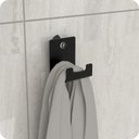 Ver imagem 5 de Kit Acessórios para Banheiro com Adesivo 4 Peças Preto Elg