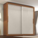 Ver imagem 6 de Guarda Roupa Casal 2 Portas de Correr 4 Gavetas Trian 220 cm Cinamomo Areia Zanz