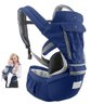 Canguru Carregador Bebe Criança Passeio Viagem Sentado Deitado Bolso Alça Ajustavel Confortavel Maci - 1