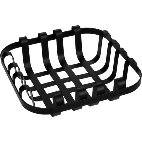 Fruteira Decorativa Centro de Mesa Home&co Metal 5x19x19cm Preto