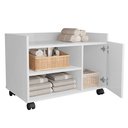 Ver imagem 2 de Gabinete para Banheiro com Rodinhas Londres:branco