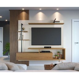 Home Maragogi com P/ Tvs de até 55 "colibri Off White/freijó - 1