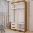 Ver imagem 5 de Guarda-roupa Infantil Linho 4 Portas 2 Gavetas Freijó Trend/off White Tx - Panorama Móveis