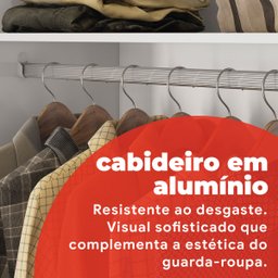 Guarda-Roupa Capelinha Com Espelho 4 Portas E 3 Gavetas Persia - 9 Guarda-Roupa Capelinha Com Espelho 4 Portas E 3 Gavetas Persia - 9