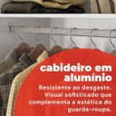 Ver mais imagens de Guarda Roupa Casal com Espelho e Capelinha 4 Portas 3 Gavetas Pérsia Branco