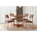 Ver imagem 1 de Mesa Cozinha 1593 + 4 Cad Neo Rose/Caramelo Carraro