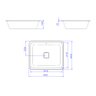 Cuba de Embutir Deca Slim 55x45 L.33050.17 Retangular Branca - 4