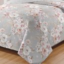 Ver imagem 3 de Kit Cobre Leito Colcha Daily Casal 3 Peças Dupla Face Estampado Floral - Floral 17 - 100% Polié