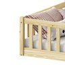 Cama Infantil Solteiro Chão com Grades Montessoriana Gustavo Natural Idimex - 7