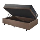 Ver imagem 4 de Base Box Baú 88x188 Linho com Colchão Adapto Molas Ensacadas