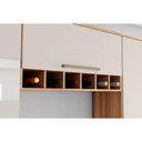 Ver imagem 3 de Cozinha Modulada Completa Nápoli Prime 5 Peças 2 Aéreos + 1 Balcão+ 2 Paneleiros C5p04 Amendoa