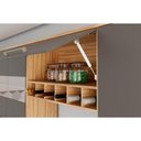 Ver imagem 2 de Cozinha Modulada Completa Nápoli Prime 5 Peças 2 Aéreos + 1 Balcão+ 2 Paneleiros C5p04 Amendoa