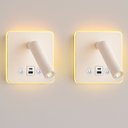 Ver imagem 1 de 2 Arandela Spot Led Foco Móvel Usb e Usb-c Cabeceira Bet98
