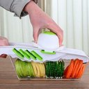Ver imagem 3 de Cortador Legumes Inox 6 Lâminas Fatiador Ralador Descascador
