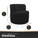 Ver imagem 7 de Kit 2 Poltronas com Sofá Curvo 2 Lugares Feijão Forma Orgânica 1,50 Bouclé Maranata