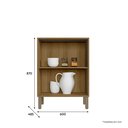 Ver imagem 6 de Balcão de Cozinha Multiuso com Tampo Madine Esmeralda 60cm
